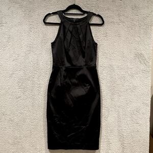 Coast Dress Womens UK 10 Black Sleeveless Midi Evening Event Party